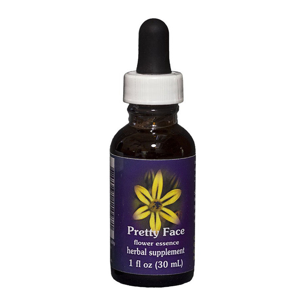 Flower Essence Pretty Face Herbal Supplement Dropper, 1 Oz
